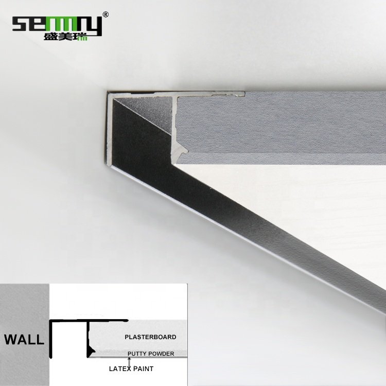 New Arrivals recessed corner ceiling step surface mount led aluminum profile for led strip light aluminum ceiling profile