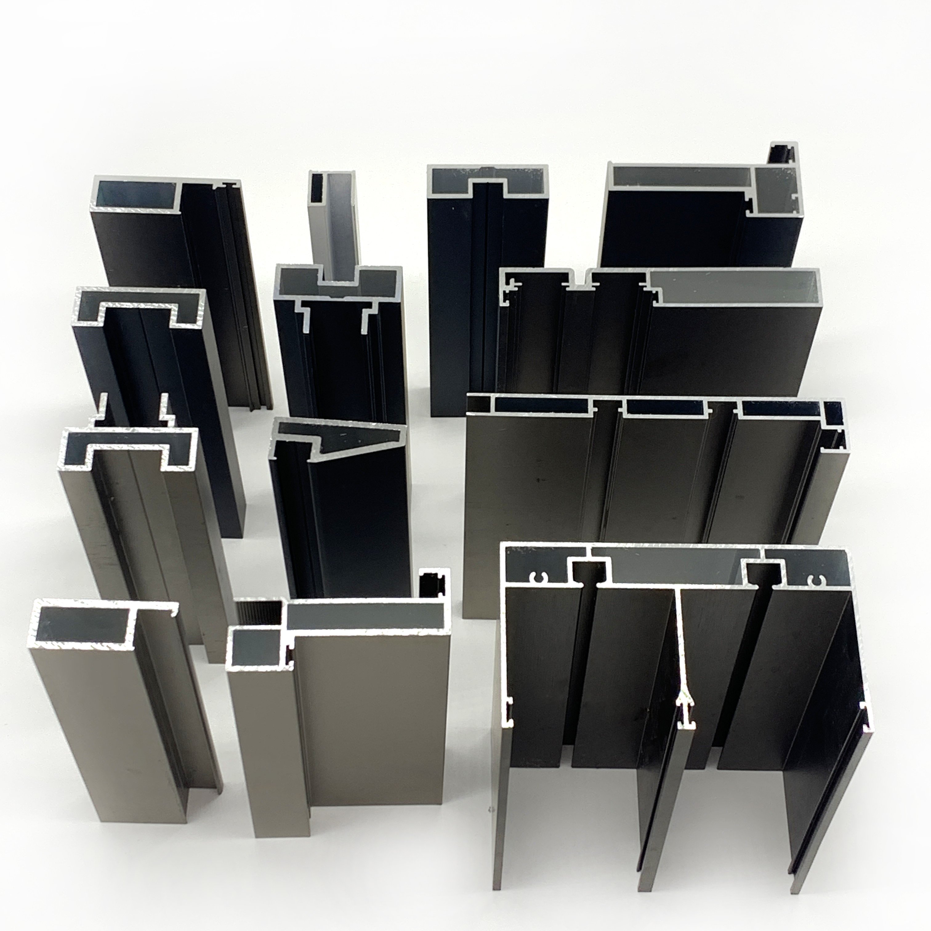 Modern 45 Series Aluminum Profiles Aluminium Extrusion Minimal Sliding Slim Profile
