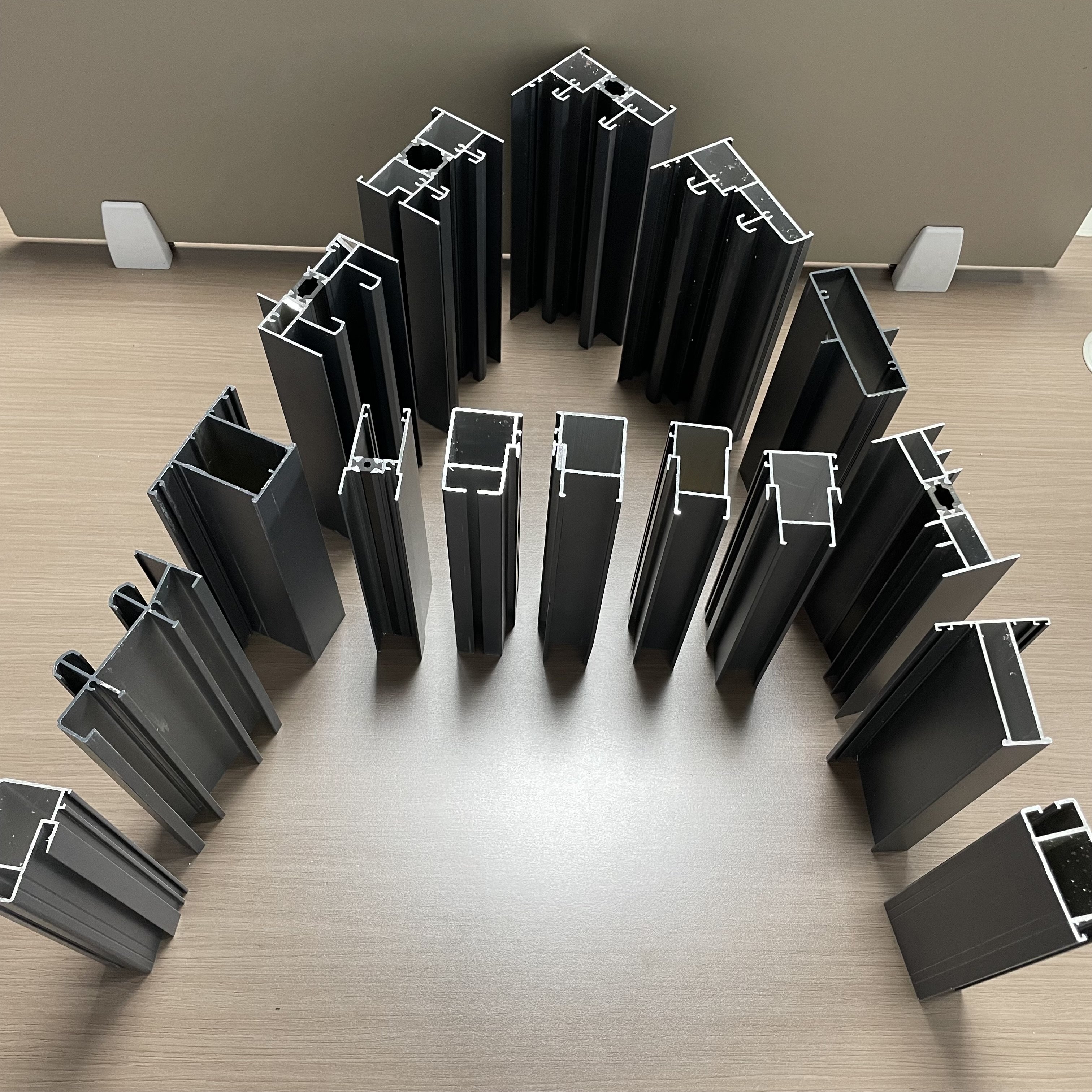 Anodized aluminum profile for doors and windows extruded aluminum profile factory