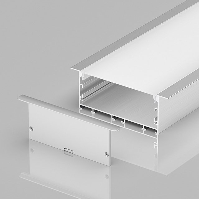B80C Waterproof embedded aluminum profile concealed led channel profile for led linear light