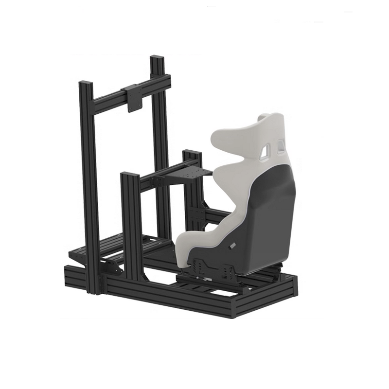 Custom 40120 Aluminum Profile VR Game Seat DIY Sim Rig Driving Simulator Bracket Frame Sim Racing Cockpit with Monitor Stand