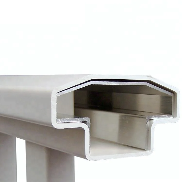 Custom high quality extrusion aluminum profile for aluminum fence/handrail section