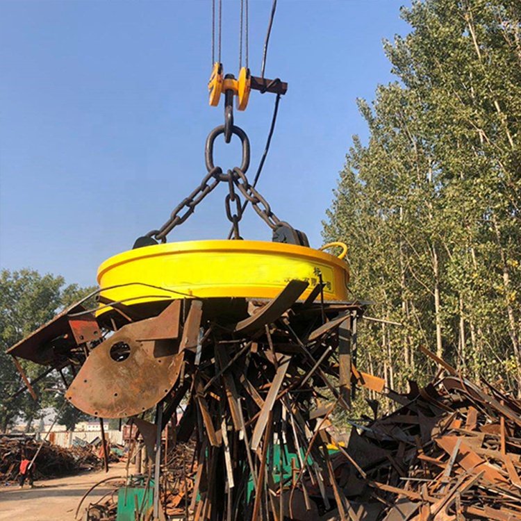 Super Strong AL / Aluminum / Copper Coil Electromagnet Round Lifting Magnet For Industrial Metal Scrap