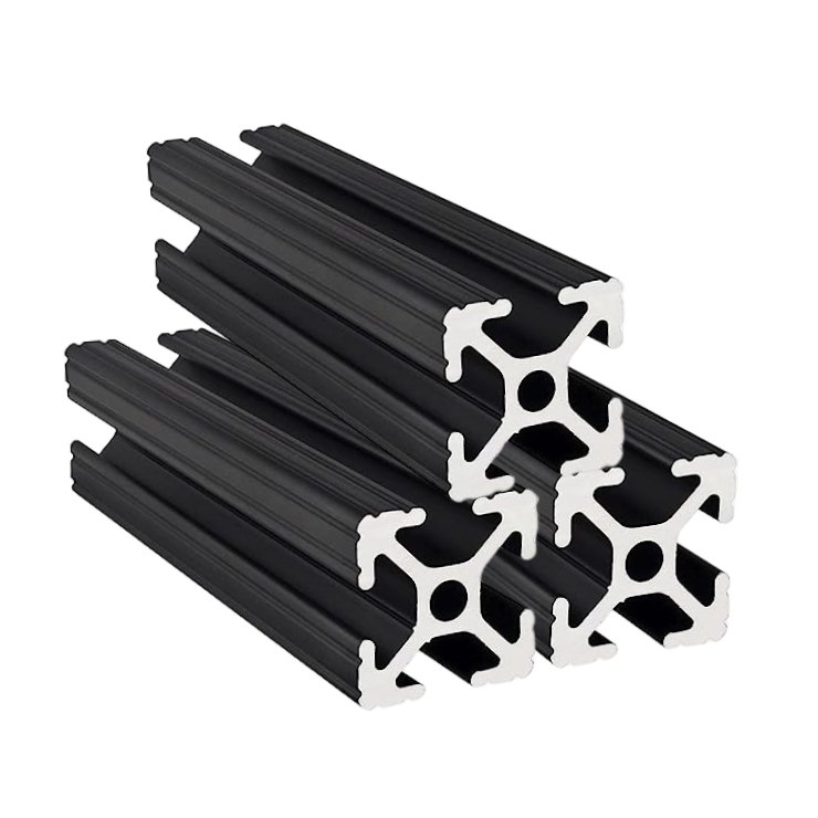 cnc aluminum profiles 20 20 black industrial cheap price customized extrusion 45x45 t slot customization of aluminum profil