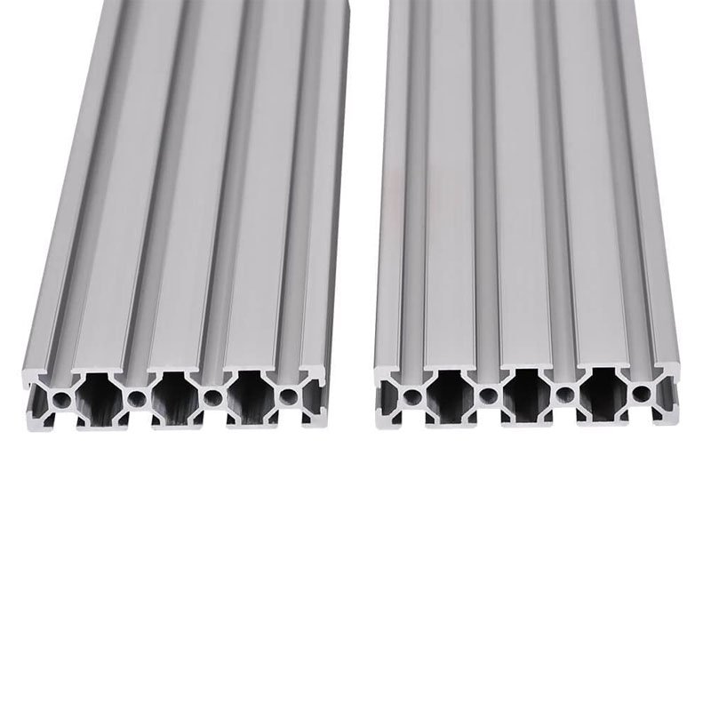 European Standard Industrial 2080 T Slot Aluminum Extrusion 20mmx80mm Extruded Aluminum Profiles