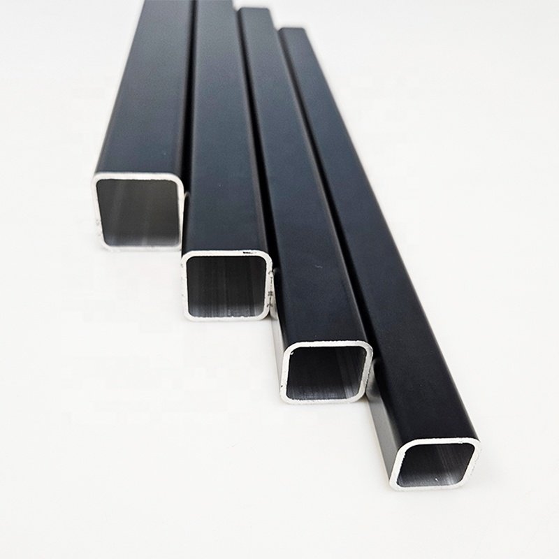 6061 6063 T5 T6 Black Anodized Aluminum Extruded Square Rectangular Telescopic Aluminum Tube Tube Aluminum Profile