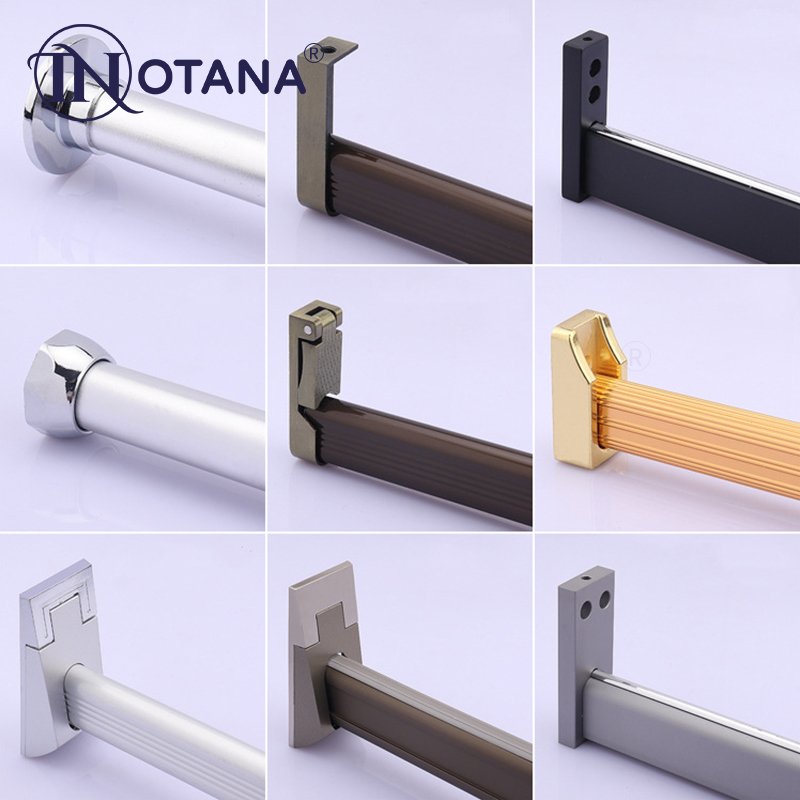 Foshan factory furniture hardware aluminum alloy wardrobe hanging clothes rail tube aluminium profiles