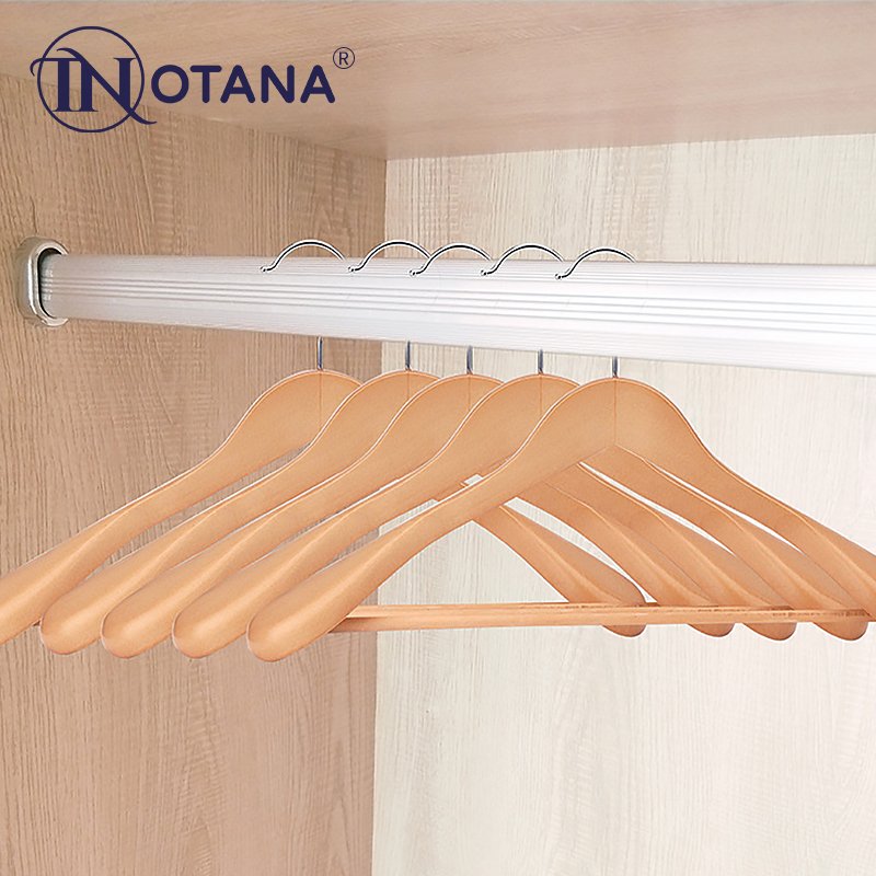 Foshan factory furniture hardware aluminum alloy wardrobe hanging clothes rail tube aluminium profiles
