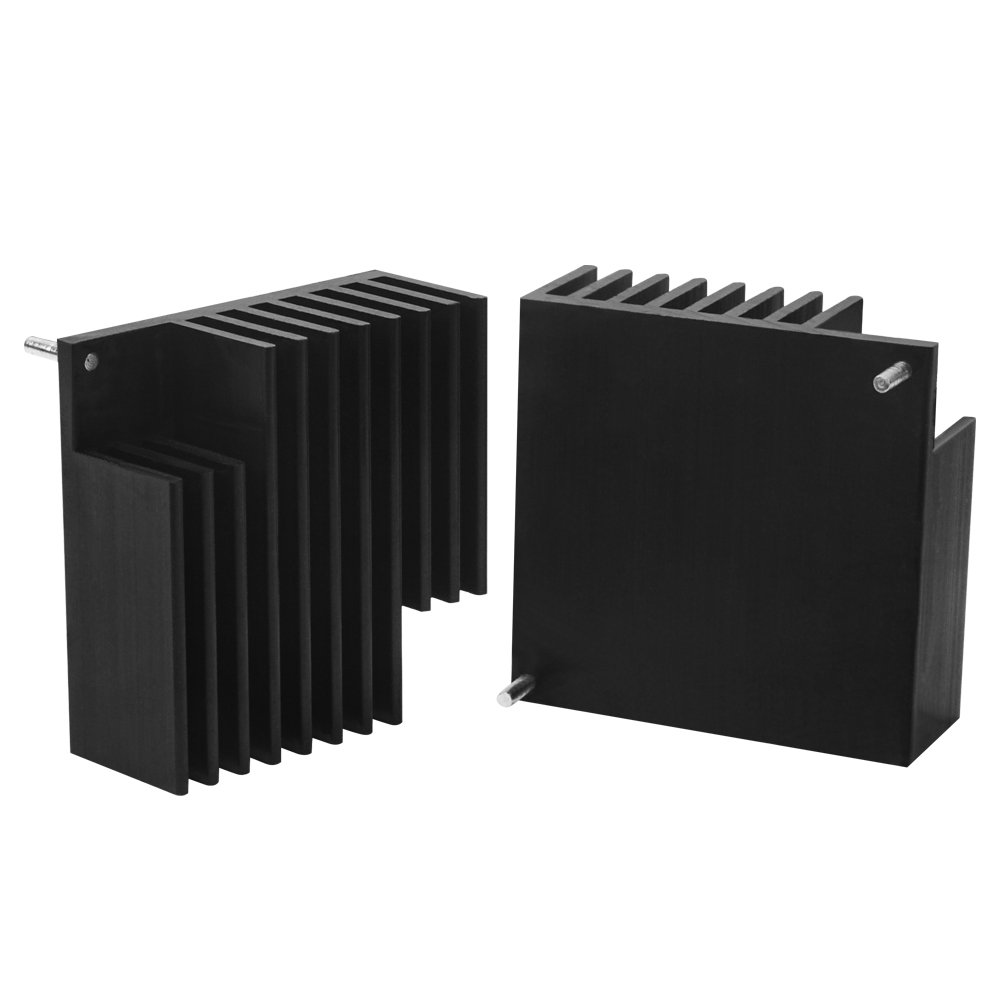 Square Aluminum Profile Heatsink Amplifier Power Supply Aluminum Heat Sink