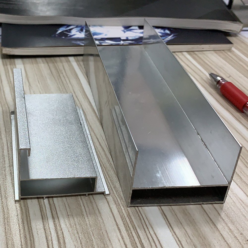 6463 mirror chrome polish aluminium profiles for shower enclosure, glass shower door aluminium profile
