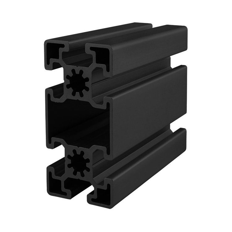6m Customized Extruded Black Anodizing Industrial Aluminium Frame 3030 4040 4080 8080 Aluminum Extrusion Profiles Manufacturer