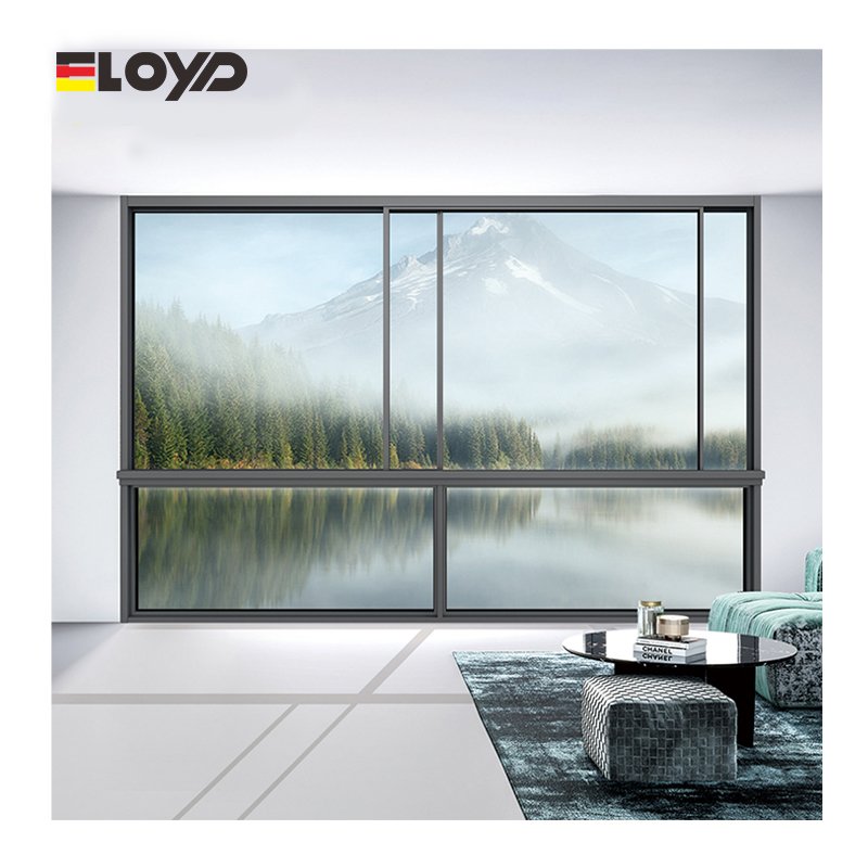 Eloyd Customized Waterproof Residential Window Double Tempered Glass Thermal Break Aluminum Sliding System Windows