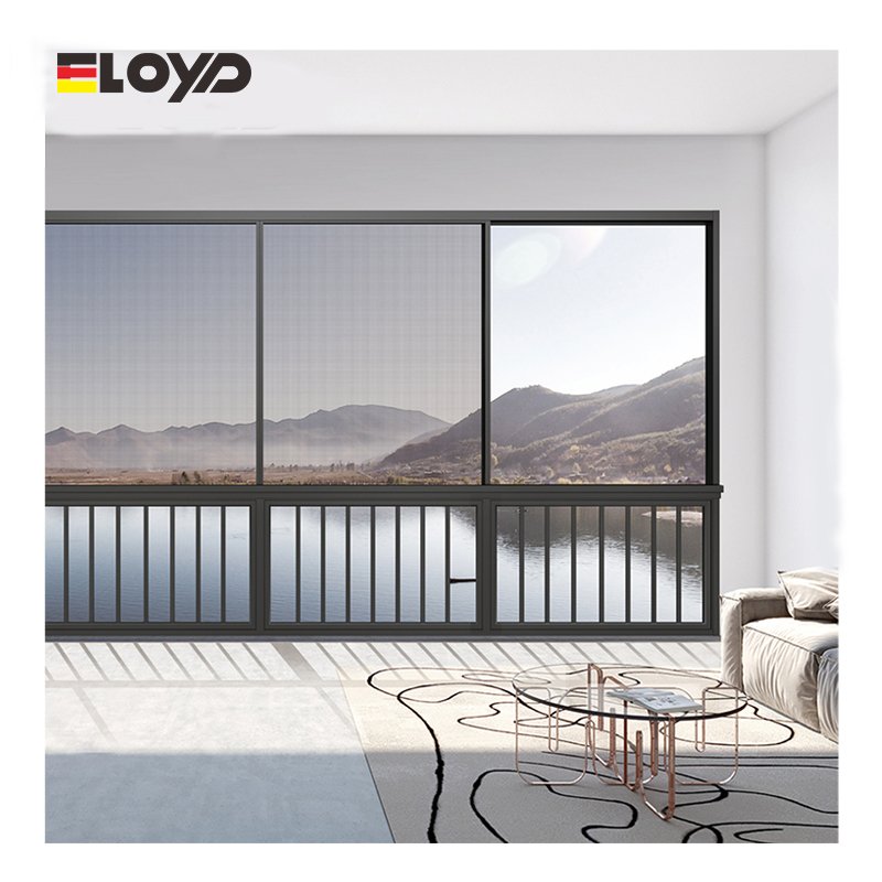 Eloyd Customized Waterproof Residential Window Double Tempered Glass Thermal Break Aluminum Sliding System Windows