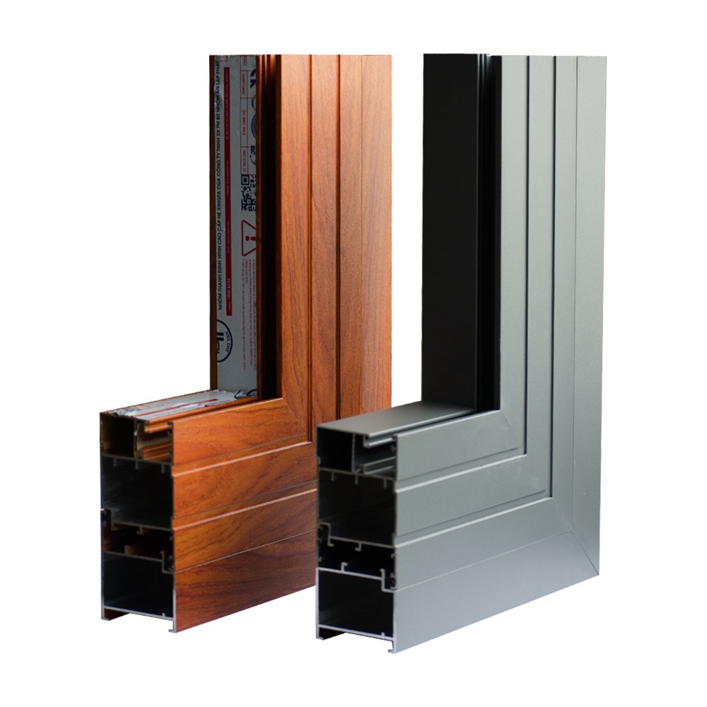 High Quality Wood Grain Aluminum Profile For Doors And Windows