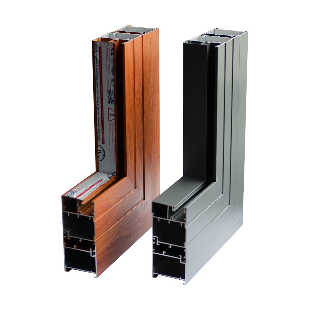 High Quality Wood Grain Aluminum Profile For Doors And Windows