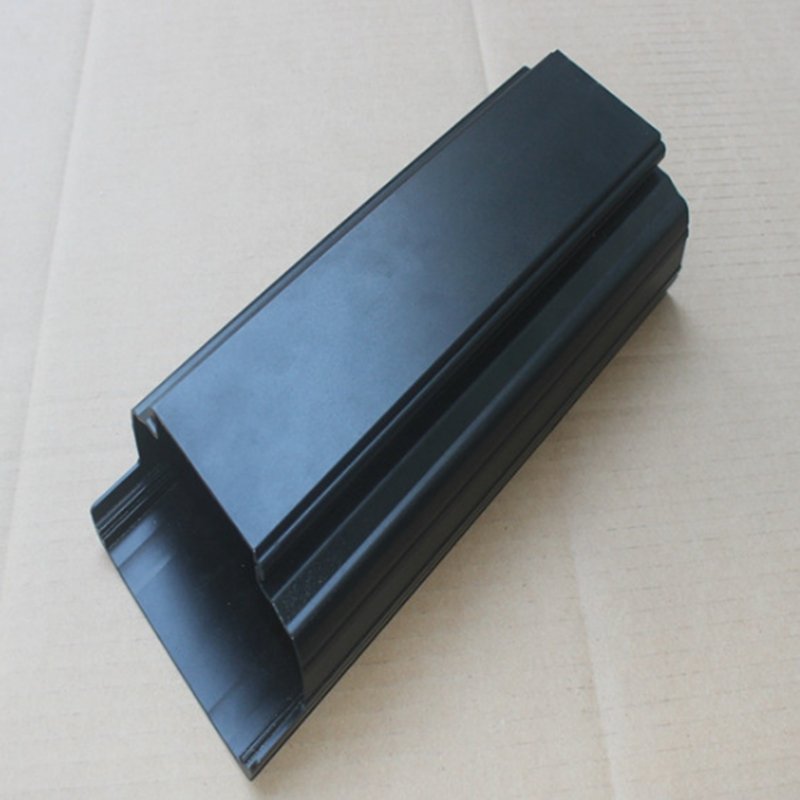 T5 T6 Aluminum Frame Extrusion Aluminum Black Powder Spray CNC Machining Aluminum Profile