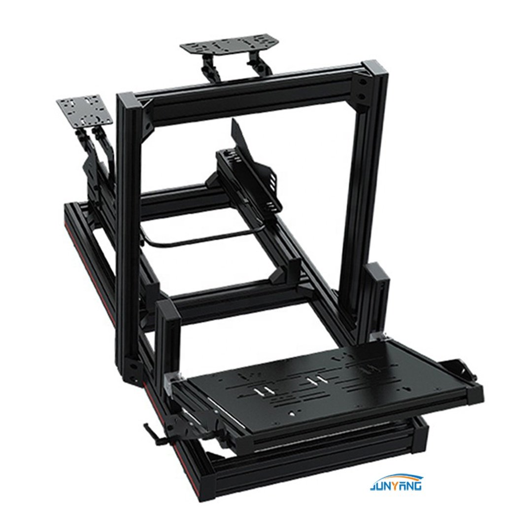 4040 4080 40120 Display assembly bracket Sim racing game simulator cockpit Silver Black Anodized Industrial aluminum profiles