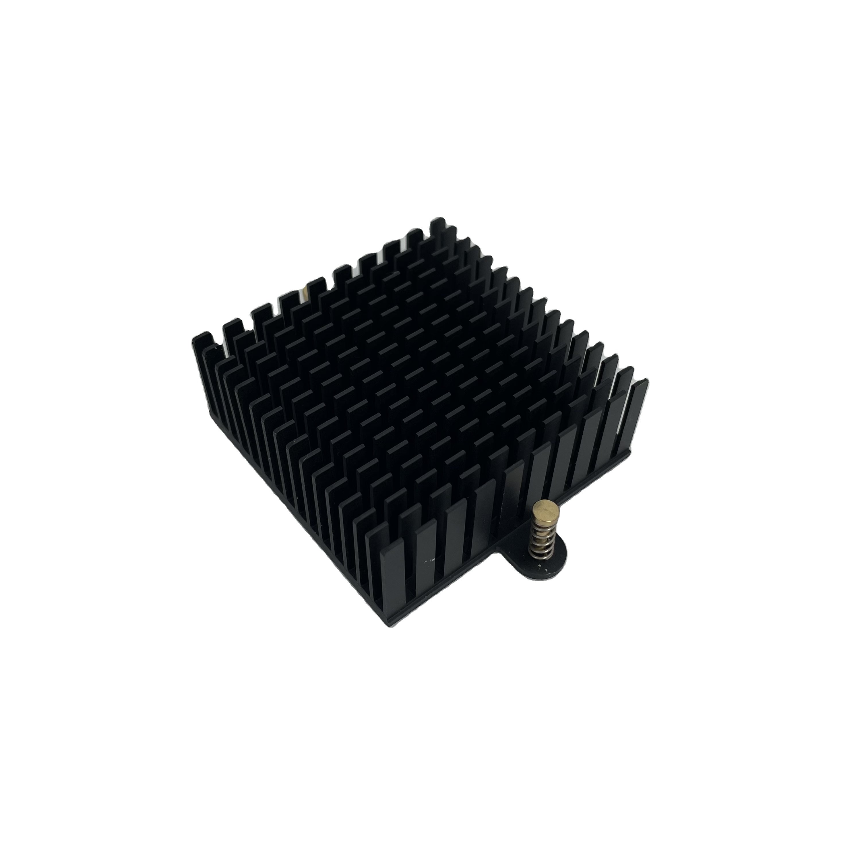 Custom aluminum extrusion heatsink anode black fin heat sink