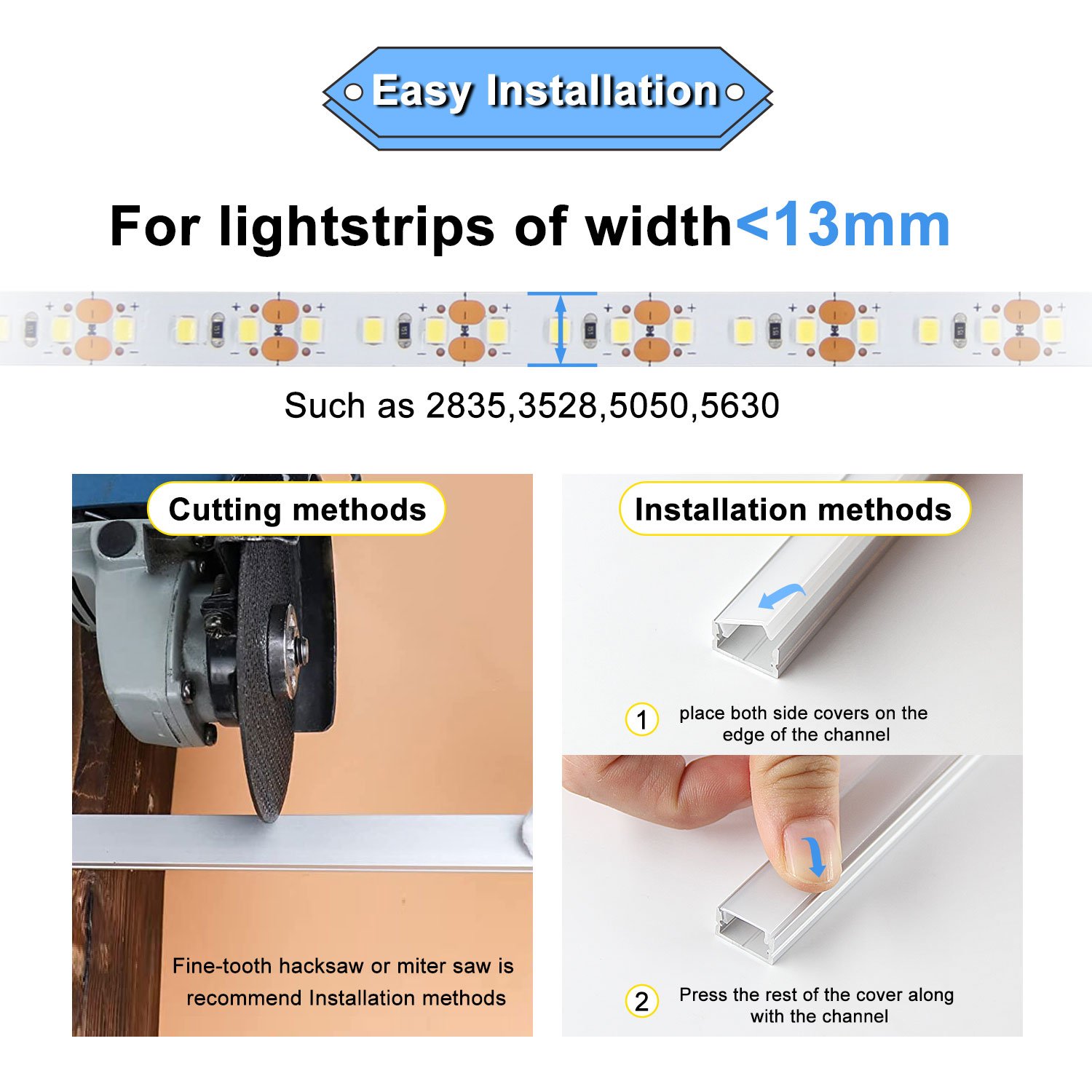 Anodized Surface Aluminium LED Profile Light Recessed Mounted LED Linear Light Aluminium Housing LED Strip Light Anodizing 90 80