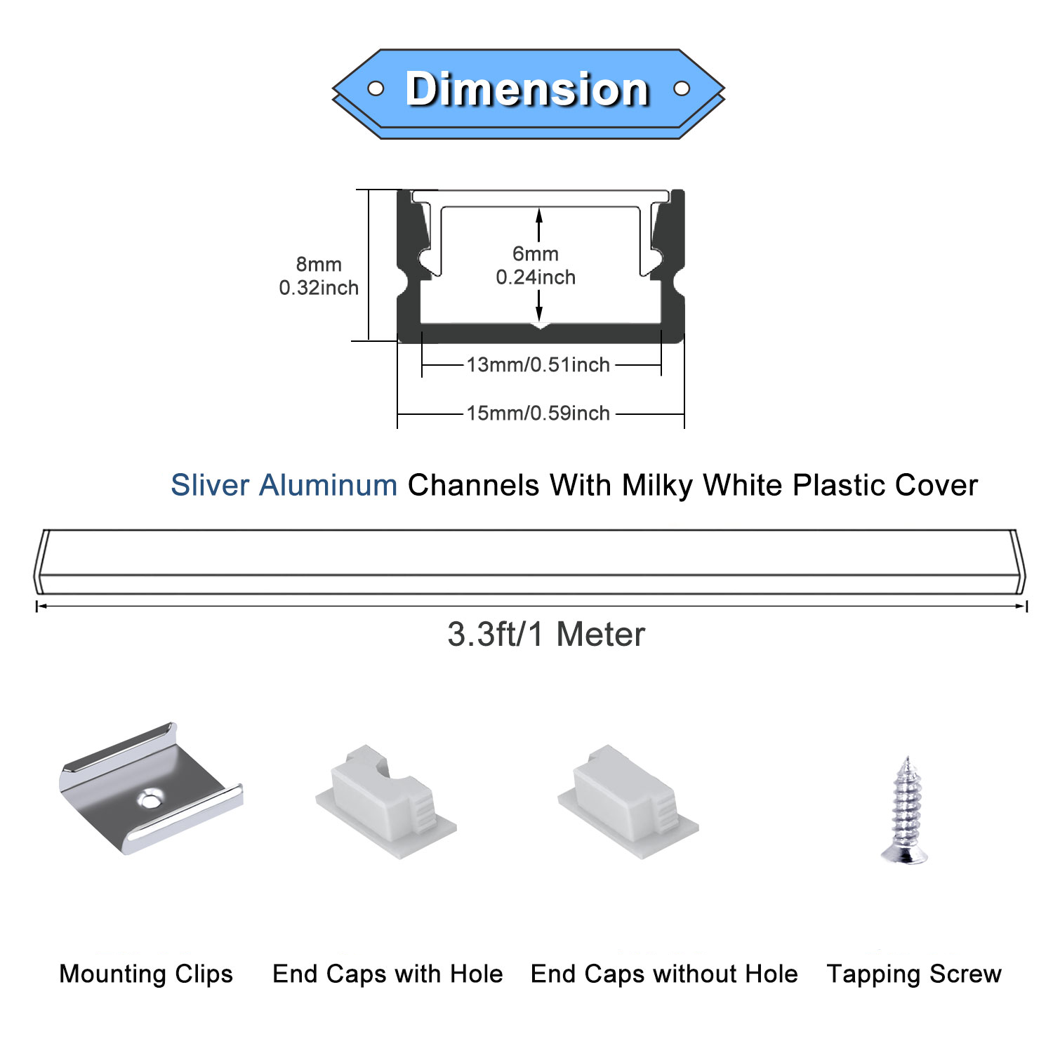 Anodized Surface Aluminium LED Profile Light Recessed Mounted LED Linear Light Aluminium Housing LED Strip Light Anodizing 90 80