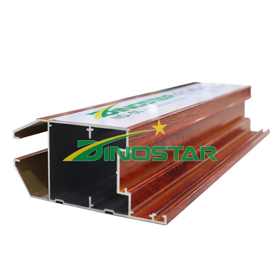 High Quality Aluminum Profiles with Wood Grain Printing in Aluminum Square Hollow Tube Made of Aluminum