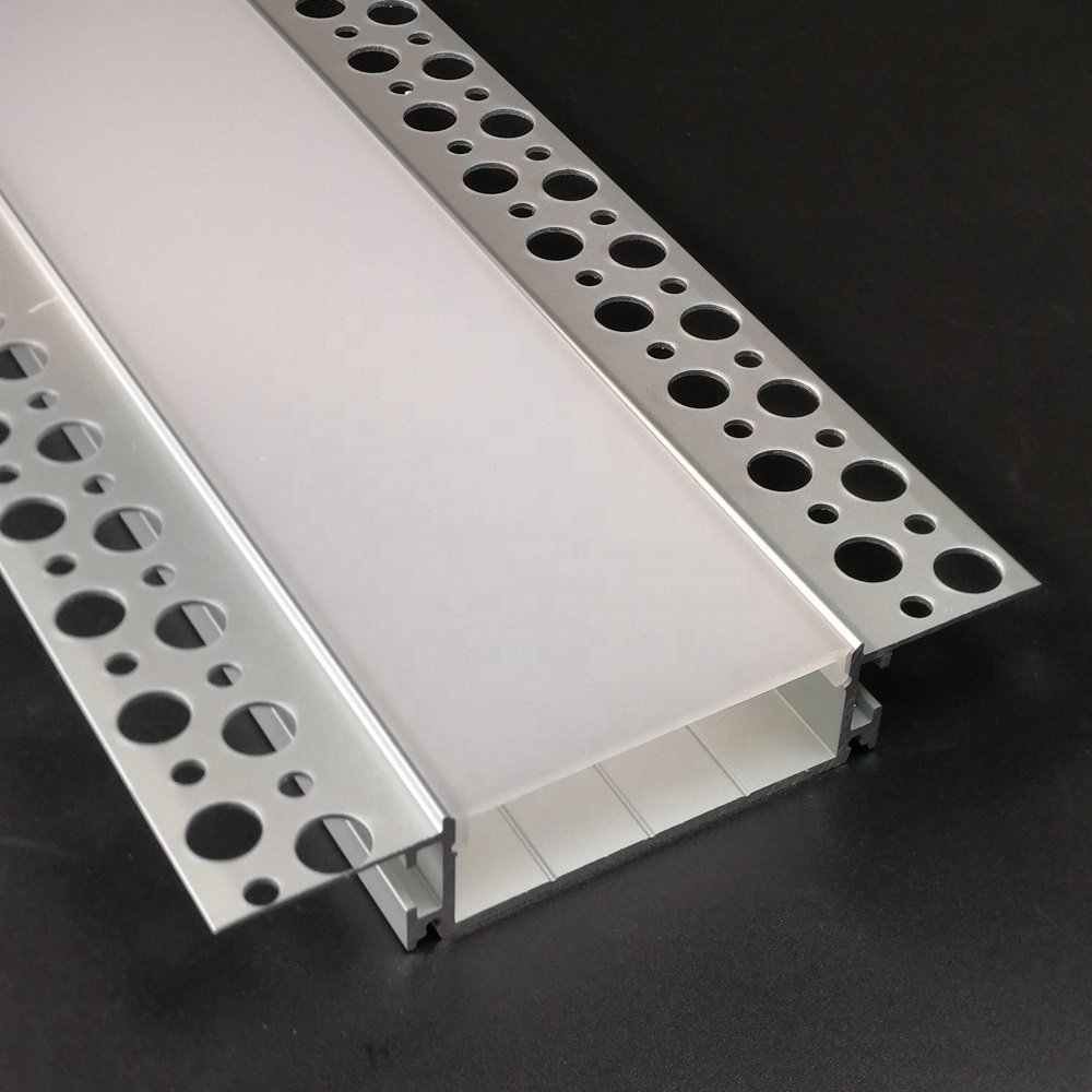 Surface mounting Led Drywall aluminium profile for led strips and led U extrusion for recessed Wall or ceiling light