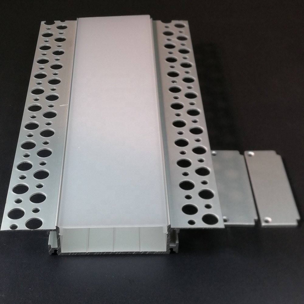 Surface mounting Led Drywall aluminium profile for led strips and led U extrusion for recessed Wall or ceiling light