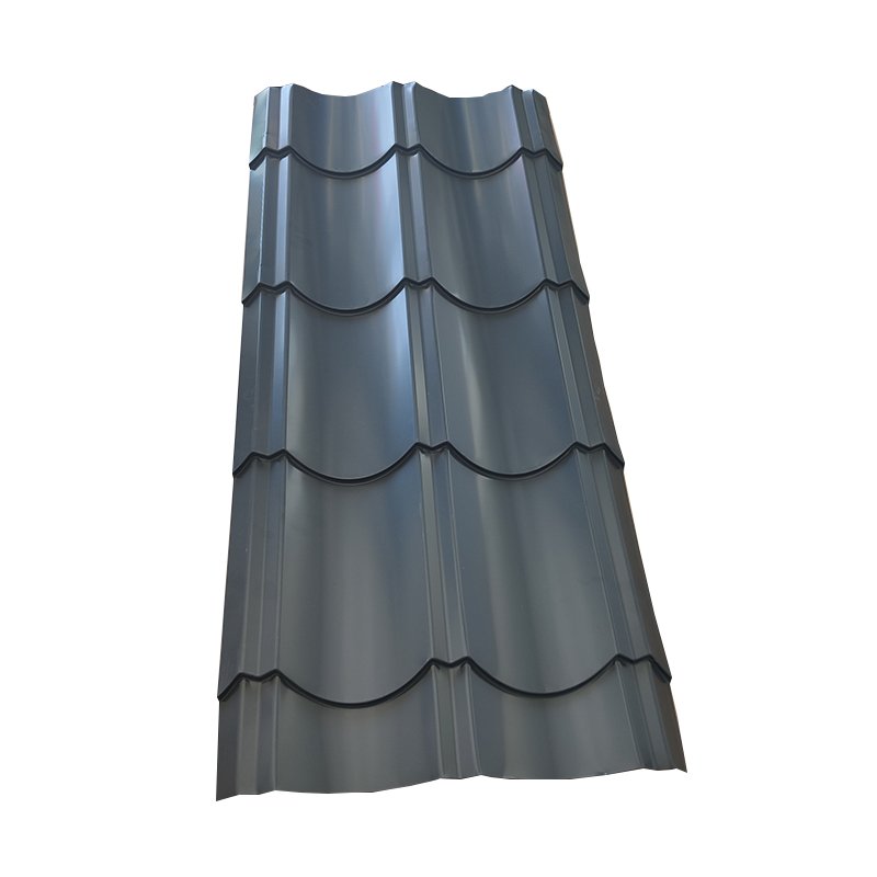 PPGI Metal Iron Tile steel roofing sheet corrugated plate galvanized low price roof top zinc sheet RAL color coated roof deck