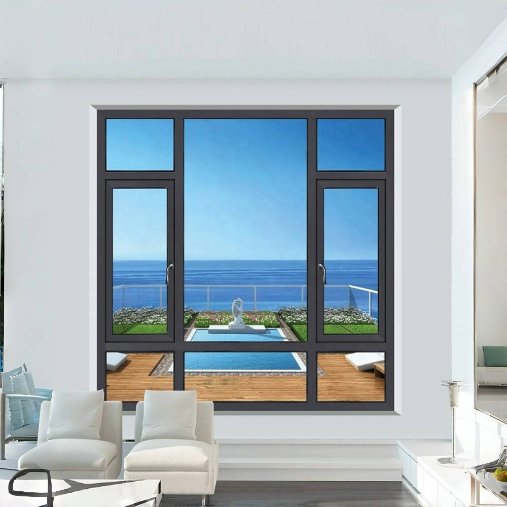 New design Manufacturers direct sale casement windows Thermal Break Energy Efficient Aluminum Casement Windows