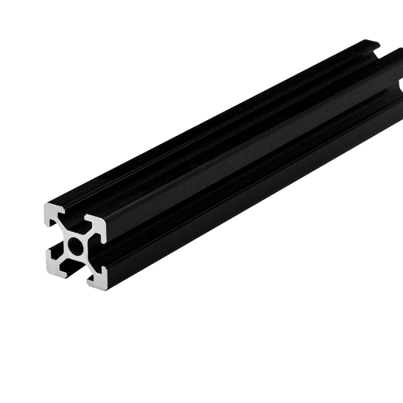 2020 3030 4040 4080 Aluminium Extrusion Profile Frame T Slot V Slot Custom Extruded Black Industrial Aluminum Profiles