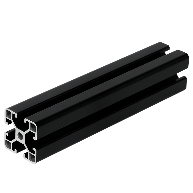2020 3030 4040 4080 Aluminium Extrusion Profile Frame T Slot V Slot Custom Extruded Black Industrial Aluminum Profiles