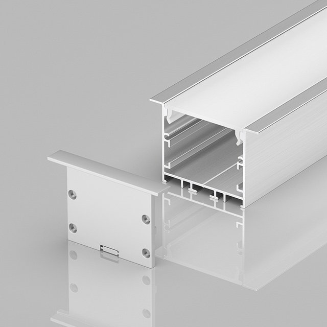 B40C High Quality U/Square Shape Alu Extrusion Housing PC Diffused Aluminum Profile Led Strip Light Channel