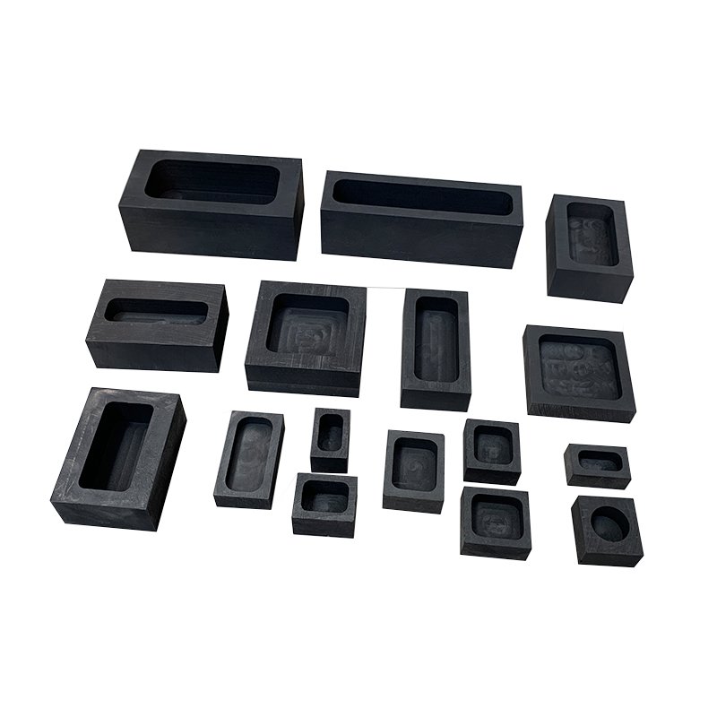 Graphite Ingot Mould Crucible Mould for Casting Gold Silver Metal Aluminum Copper Brass Melting Refining