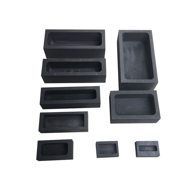 Graphite Ingot Mould Crucible Mould for Casting Gold Silver Metal Aluminum Copper Brass Melting Refining