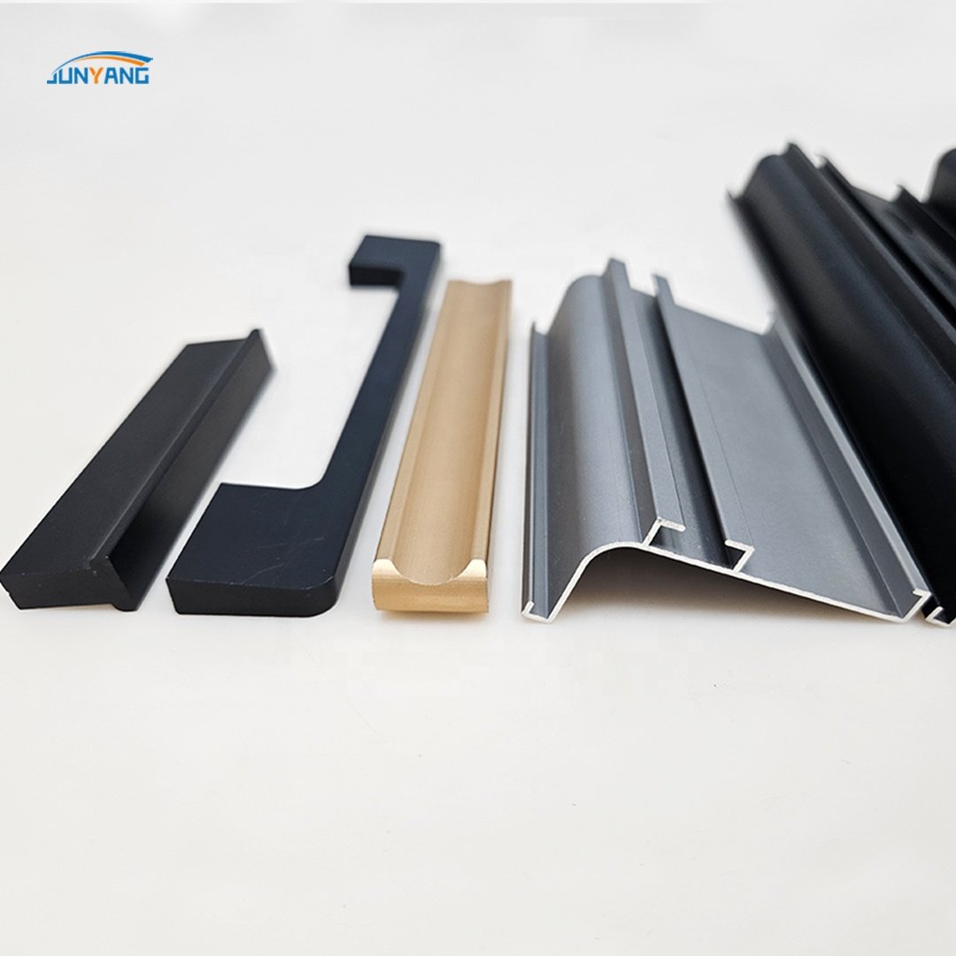 Open mold customization aluminum handles cabinet drawer anodizing door handle frame extrusion aluminum profile