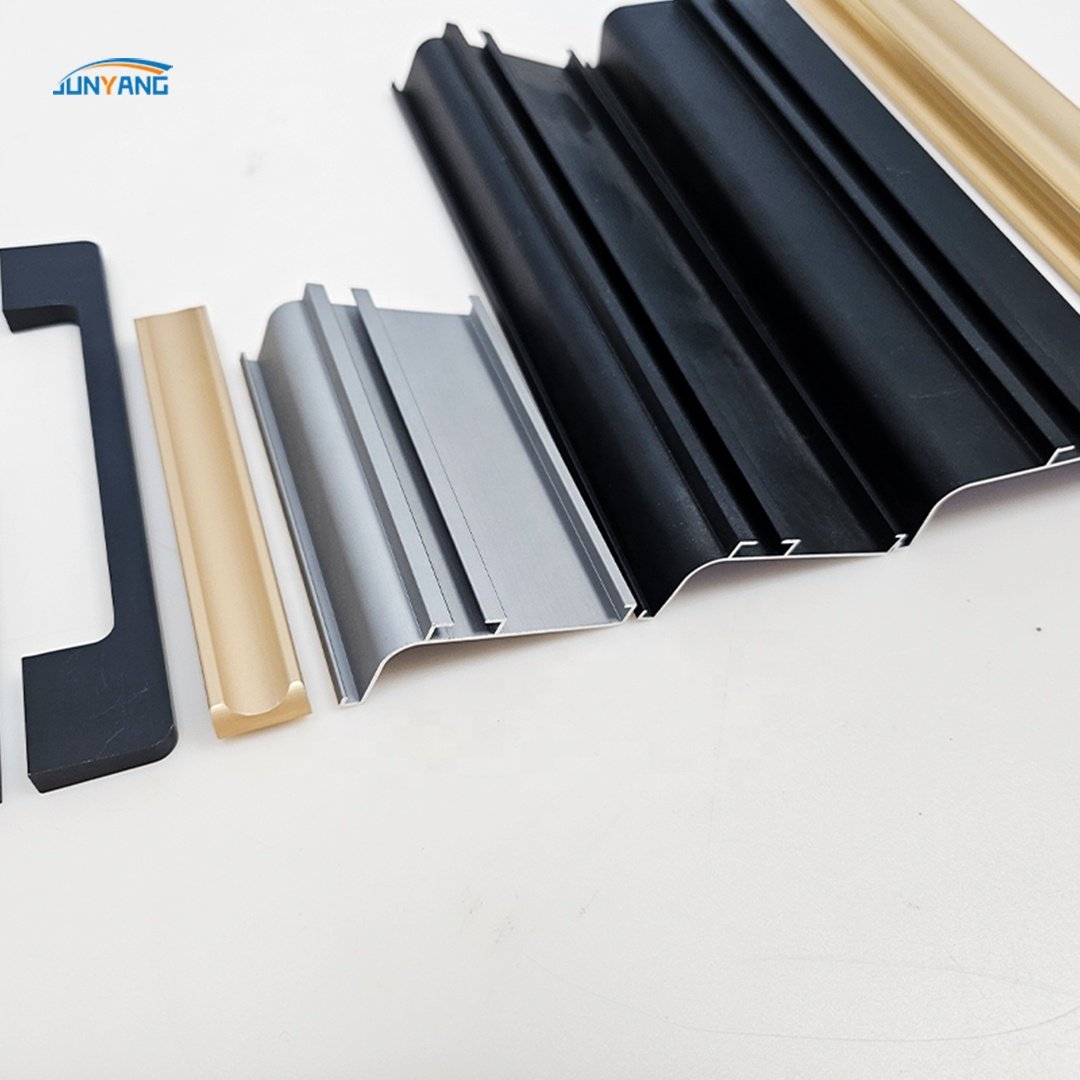 Open mold customization aluminum handles cabinet drawer anodizing door handle frame extrusion aluminum profile