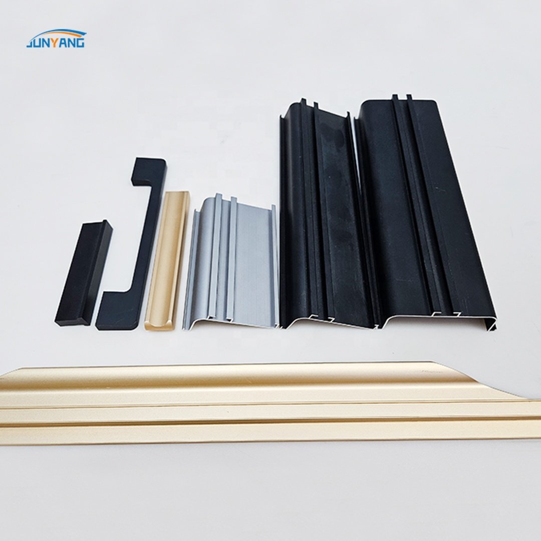 Open mold customization aluminum handles cabinet drawer anodizing door handle frame extrusion aluminum profile