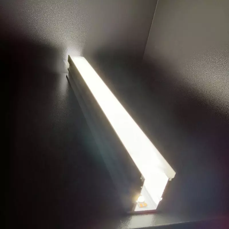 21*26mm Recessed decking wall floor light led channel with pc cover linear lighting Customized Round led aluminum profile