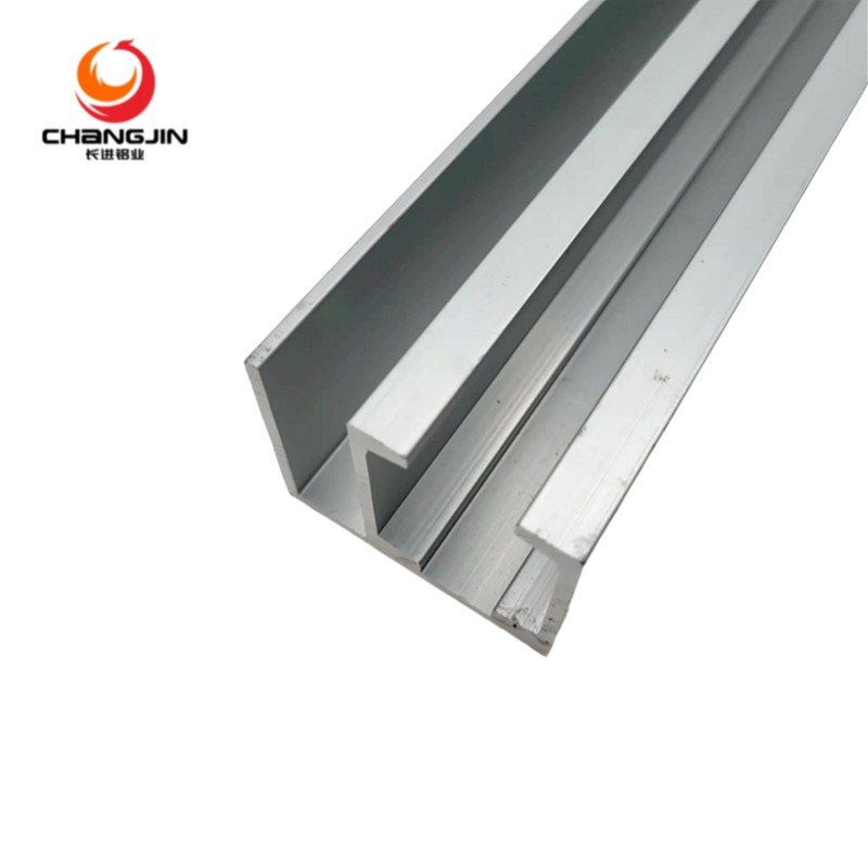 6063-t5 custom Aluminium Profile Wardrobe Customize Window Sliding Type aluminum color tube curtain pipe threaded Sliding track