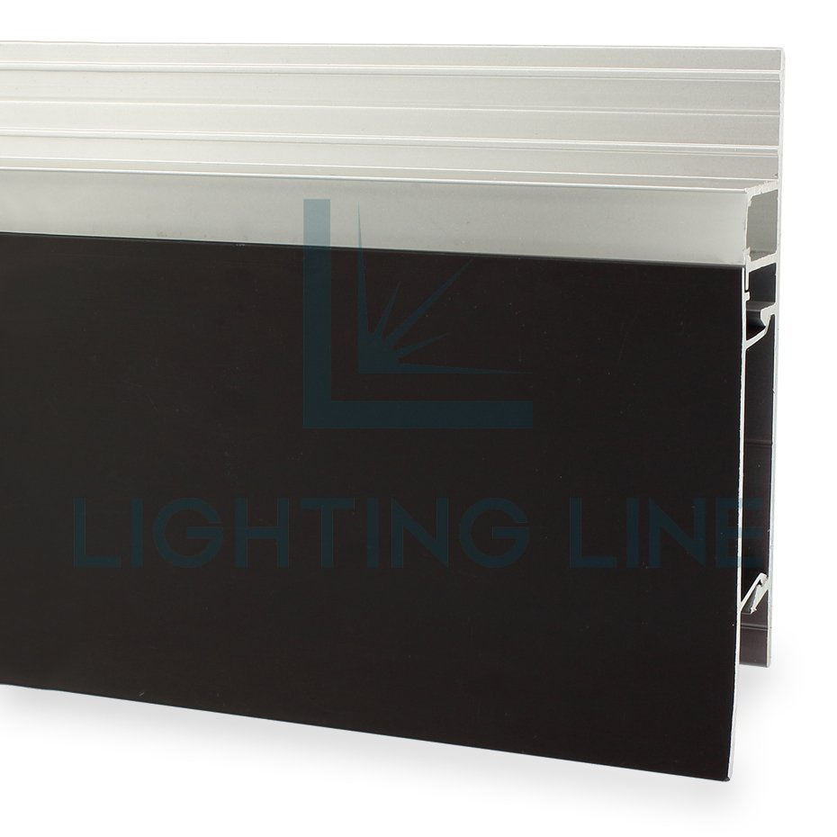 High Selling Affordable Price Lithuania Led Strip Aluminium Profile For Baseboard 75x13 Millimeter