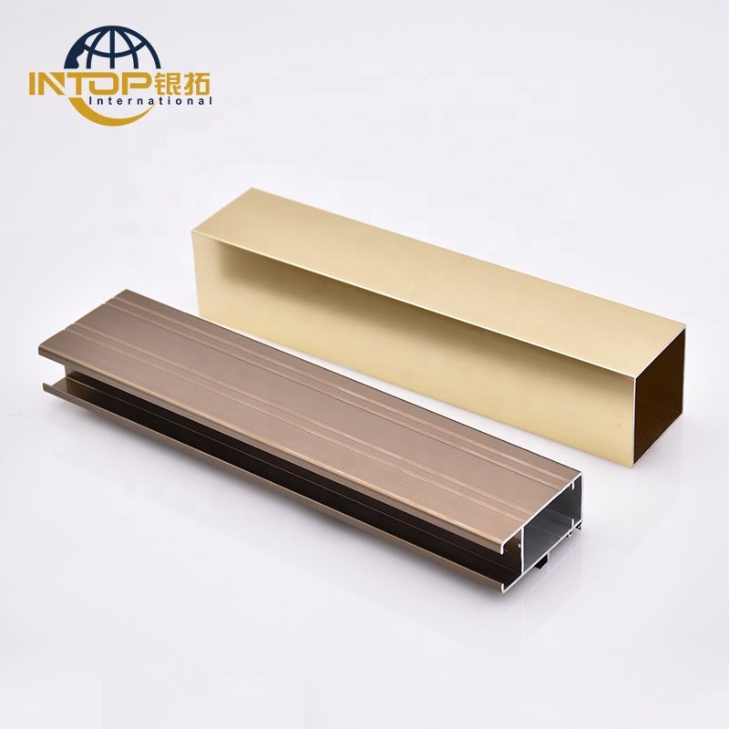 Electrophoresis Rose Golden Aluminum Profiles Anodized Aluminum Frame Profile Door Aluminum Profile