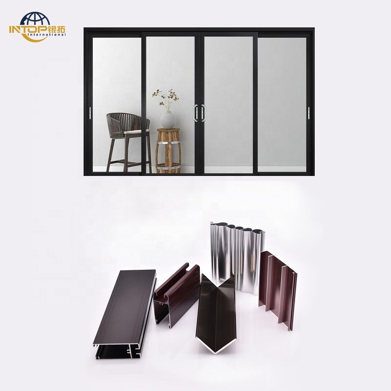 Custom Anodized Aluminum Extrusion Profiles Sliding Door Wardrobe Aluminum Profiles