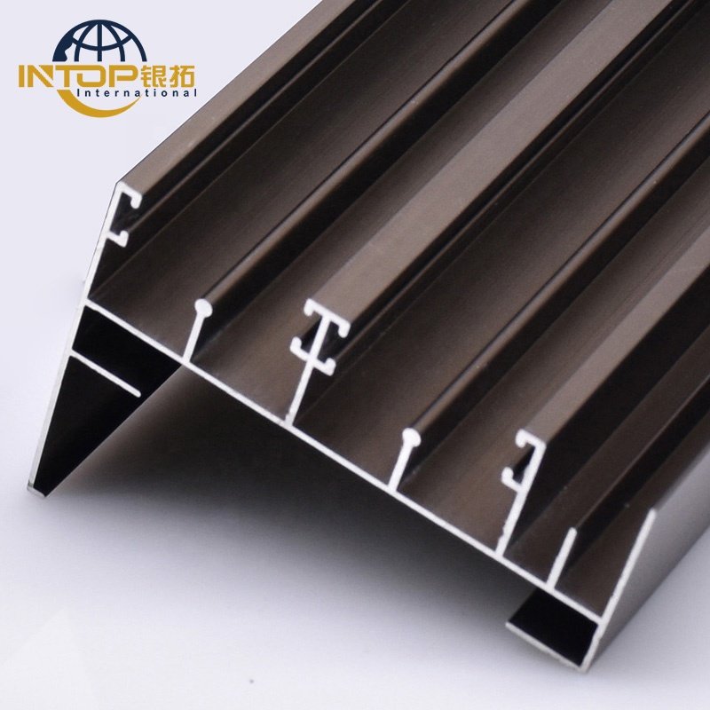Custom Anodized Aluminum Extrusion Profiles Sliding Door Wardrobe Aluminum Profiles