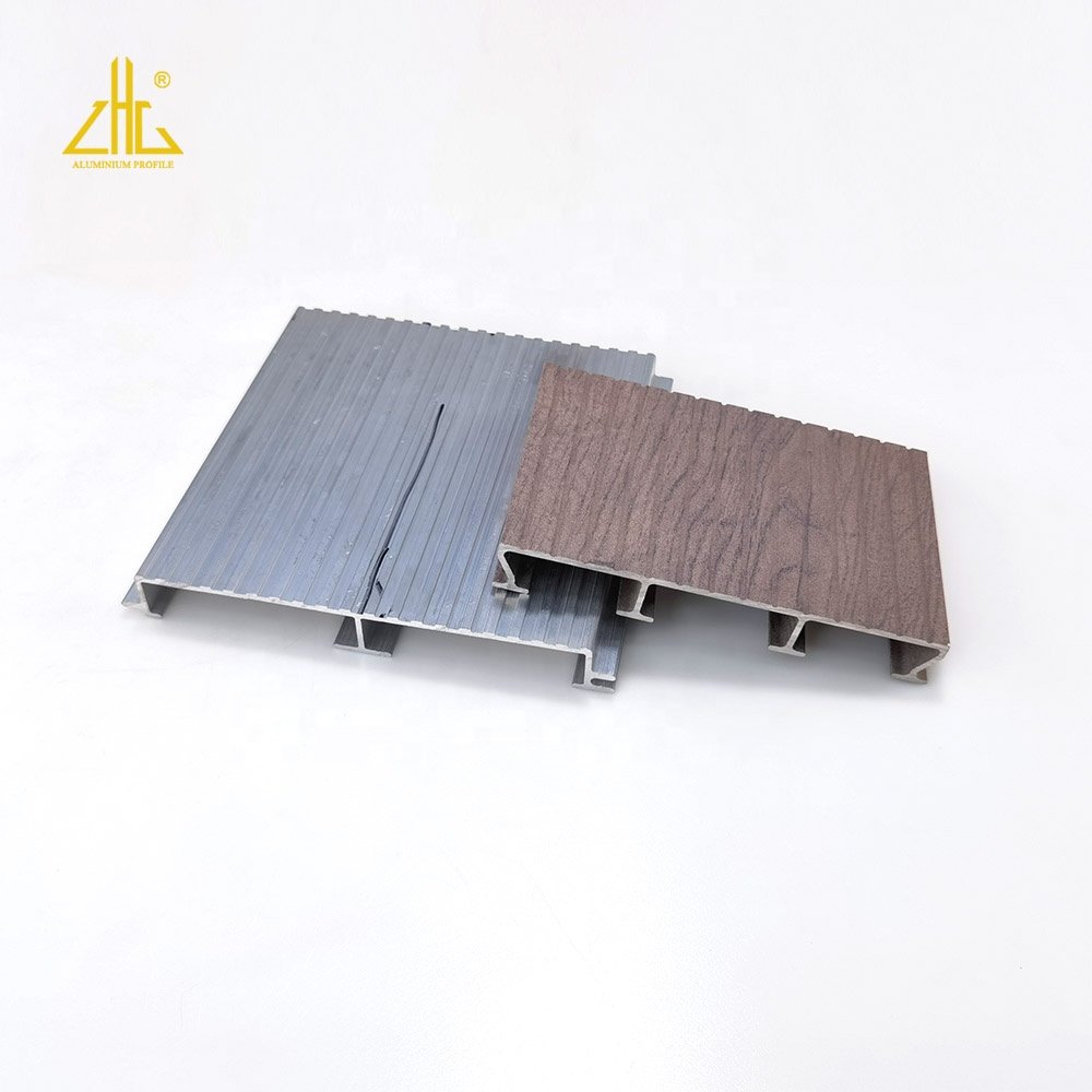 ZHONGLIAN Aluminium Profiles Decking / Aluminum Decking Profile / Customized Extruded Aluminum Outdoor Decking