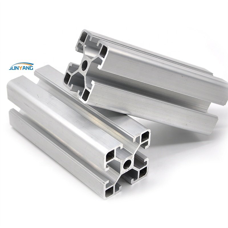 European Standard Industrial Extruded Aluminum Profile 4040 T-Slot Silver White 4080 T-Slot Aluminum Profile