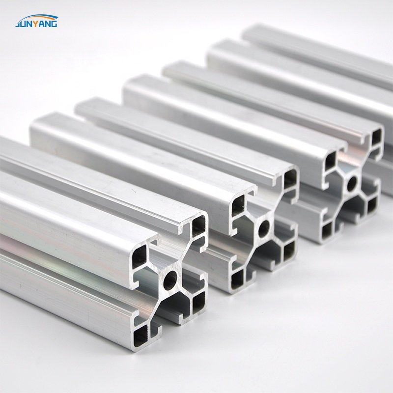 European Standard Industrial Extruded Aluminum Profile 4040 T-Slot Silver White 4080 T-Slot Aluminum Profile