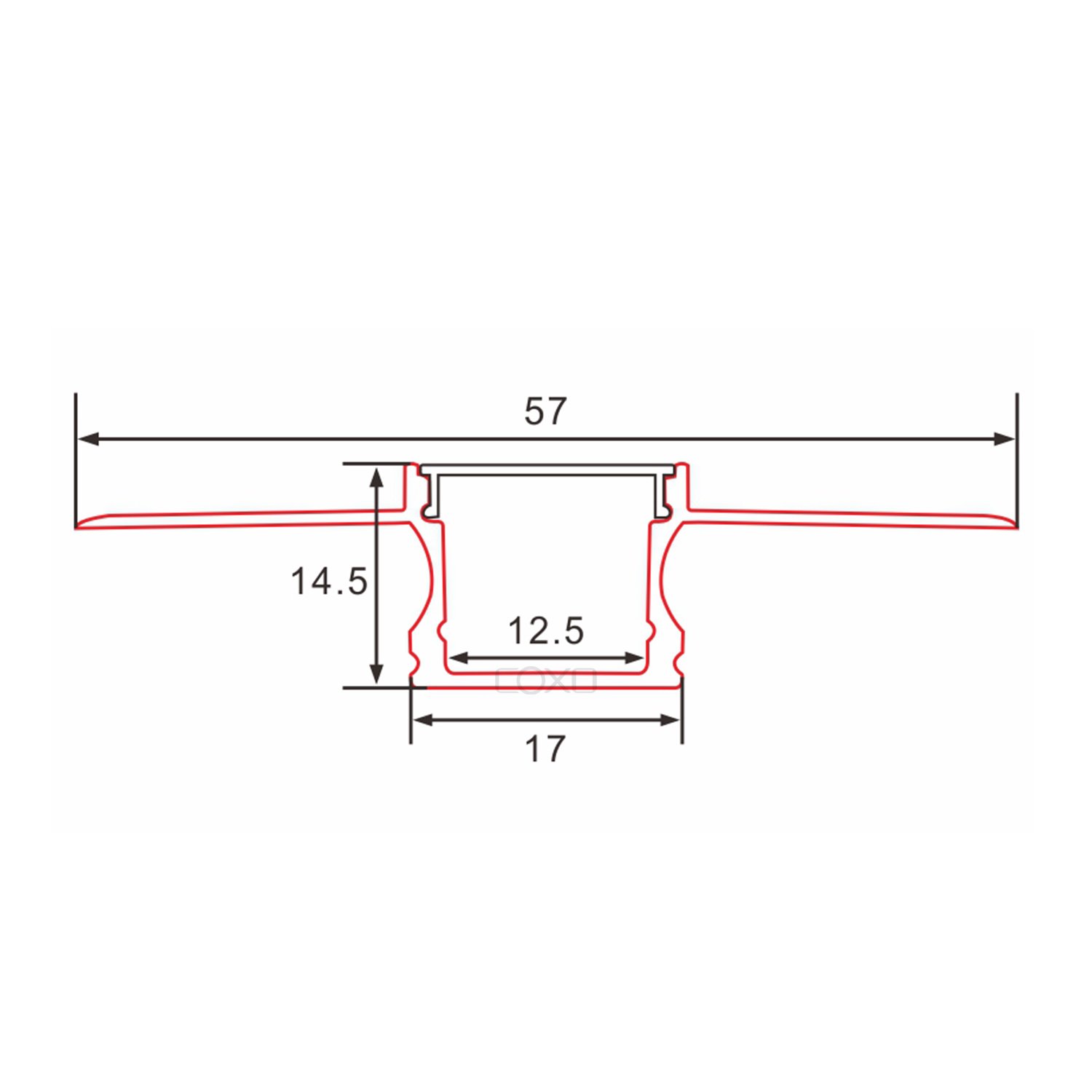 C097 Led Aluminum profile channel