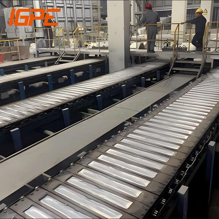 Aluminum Ingot Production Line/Aluminum Melting Furnace/Ingot Casting Machine/ copper ingot line/ aluminum castingmachin