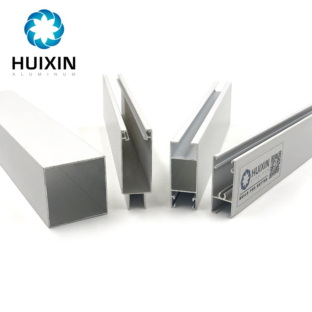 6063 T5 Extrusion White Powder Coating P65 Aluminum Section Profiles Frame for Sliding Windows