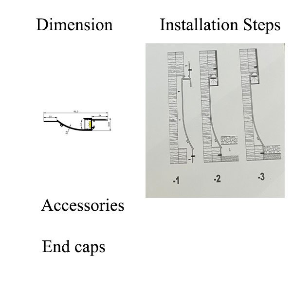 White led aluminum profile channel high quality for strip light drywall aluminum led profile